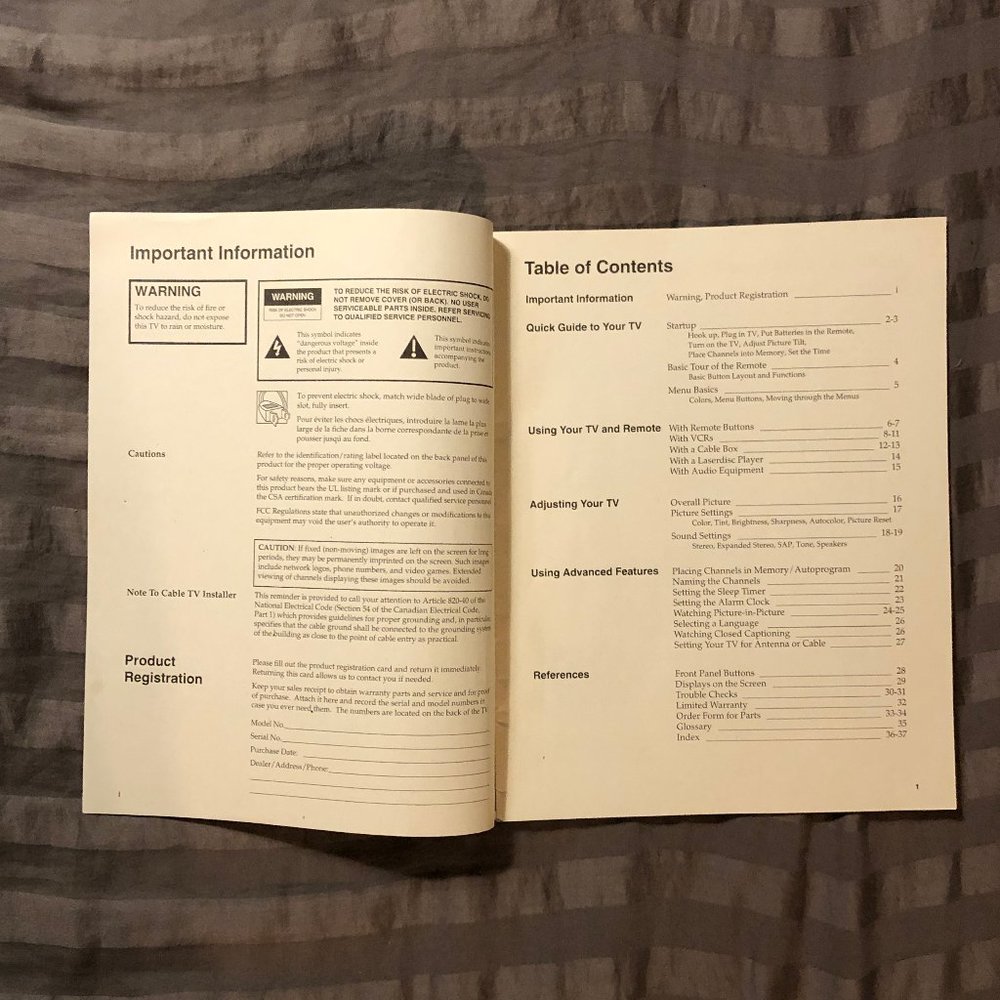 RCA Color TV User's Guide - Picture 3 of 5